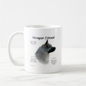 Historisches Design von Norwegisch-Elkhound Kaffeetasse (Links)