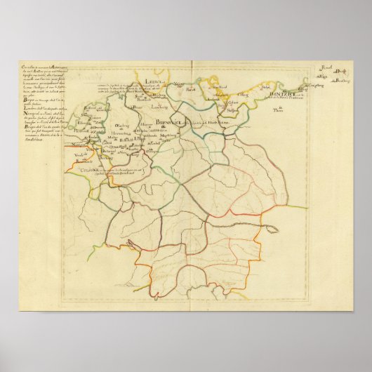 Historisches Deutschland und Österreich Poster (Vorne)