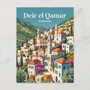 Historisches Dorf, Deir el Qamar Libanon Postkarte