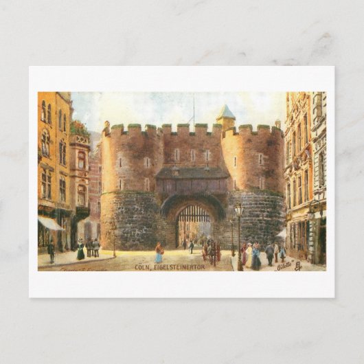 Historisches Eigelsteintor, Deutschland Postkarte (Vorderseite)