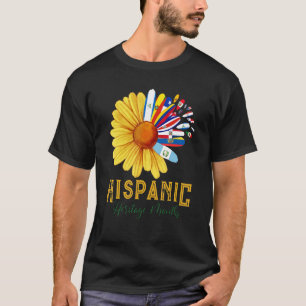 Historisches Erbe Monat Nationales Latino Hübsch F T-Shirt