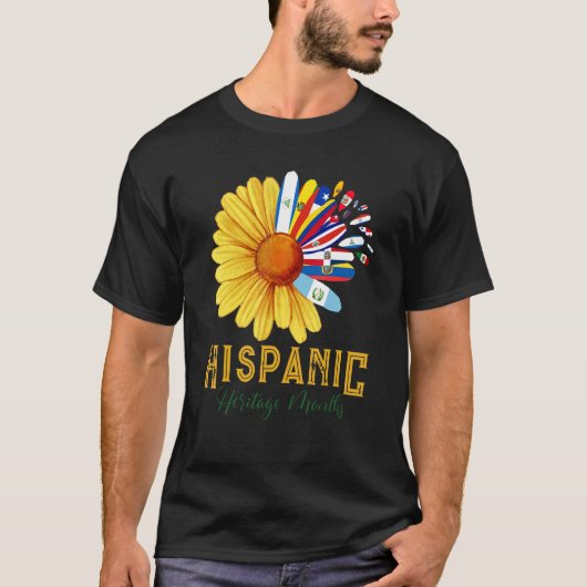 Historisches Erbe Monat Nationales Latino Hübsch F T-Shirt (Vorderseite)