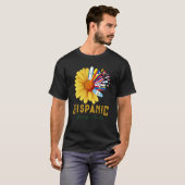 Historisches Erbe Monat Nationales Latino Hübsch F T-Shirt (Vorne ganz)