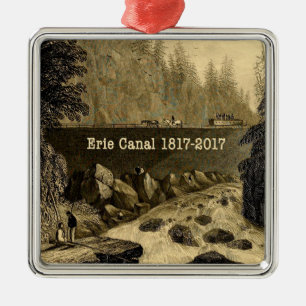 Historisches Erie-Kanal-Jubiläumsjahrhundert Ornament Aus Metall