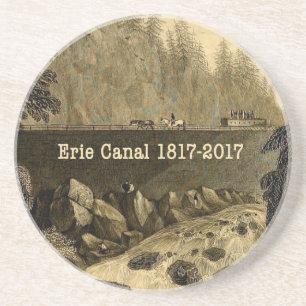 Historisches Erie-Kanal-Jubiläumsjahrhundert Sandstein Untersetzer