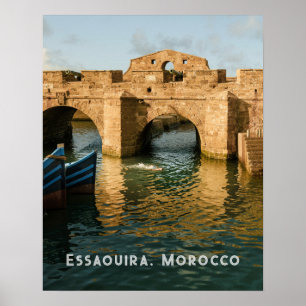 Historisches Essaouira Marokko authentisches Reise Poster