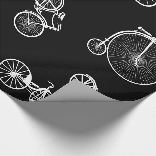 Historisches Fahrrad Geschenkpapier (Ecke)