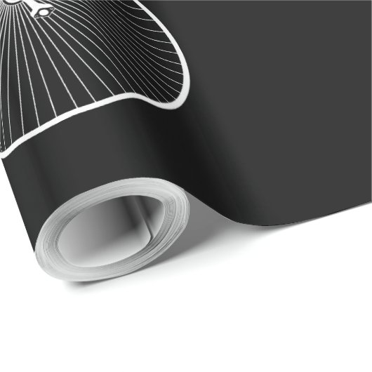 Historisches Fahrrad Geschenkpapier (Rolleneckpunkt)