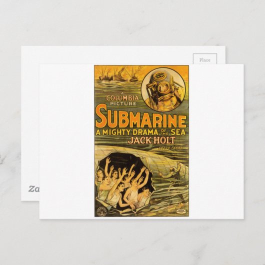 Historisches Filmplakat Postkarte (Vorne/Hinten)