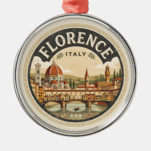 Historisches Florenz Italien Ornament Aus Metall
