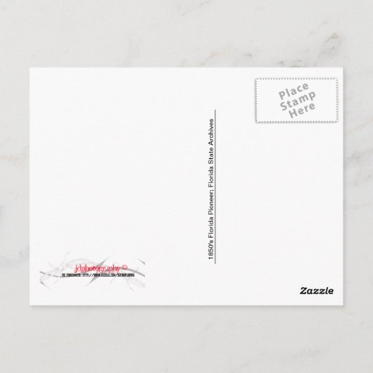 Historisches Florida Postkarte (Rückseite)