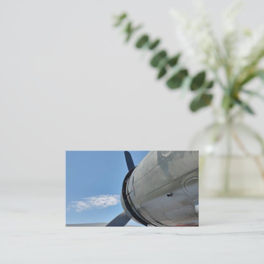 Historisches Flugzeug Visitenkarte (Stehend Vorderseite)