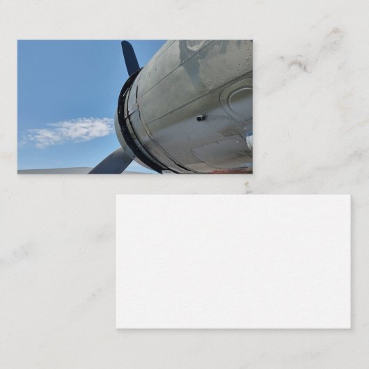Historisches Flugzeug Visitenkarte (Vorne/Hinten)