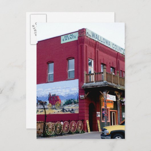 Historisches Gebäude an der Main Street, Joseph, O Postkarte (Vorne/Hinten)