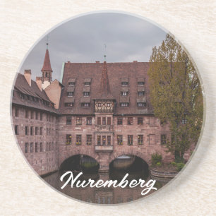 Historisches Gebäude bei Sonnenuntergang in Nürnbe Getränkeuntersetzer