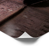 Historisches Gebäude bei Sonnenuntergang in Nürnbe Poster (Ecke)