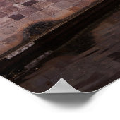 Historisches Gebäude bei Sonnenuntergang in Nürnbe Poster (Ecke)