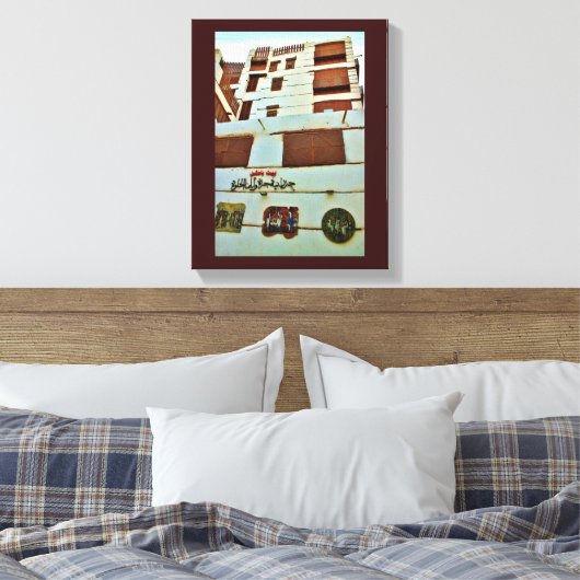 Historisches Gebäude Leinwanddruck (Insitu (Schlafzimmer))