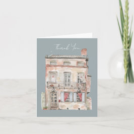 Historisches Gebäude New Orleans Dankeskarte