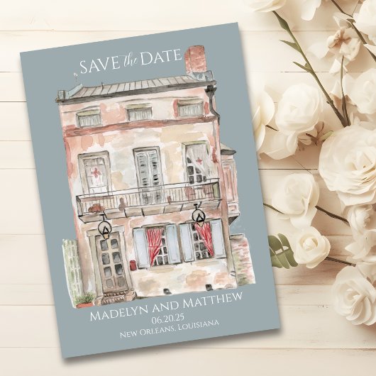 Historisches Gebäude New Orleans Einladung