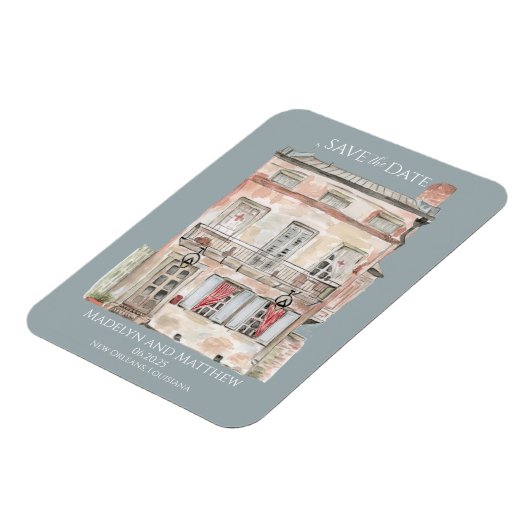 Historisches Gebäude New Orleans Magnet (Linke Seite)