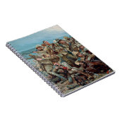 Historisches Gemälde des Britischen Viktorianische Notizblock (Rechte Seite)