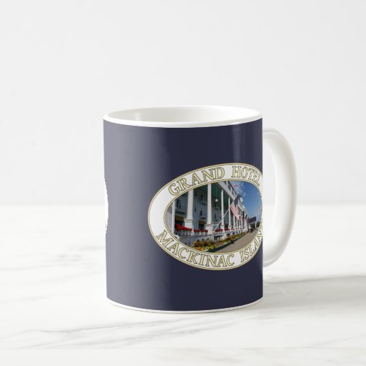 Historisches Grand Hotel auf der Insel Mackinac, M Kaffeetasse (VorderseiteRechts)