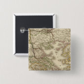 Historisches Griechenland, Pariser Atlaskarte Button (Vorne & Hinten)