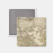 Historisches Griechenland, Pariser Atlaskarte Magnet (Vorderseite/Rückseite)