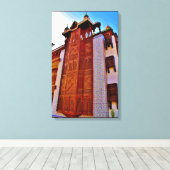 Historisches Haus Leinwanddruck (Insitu (Holzboden))