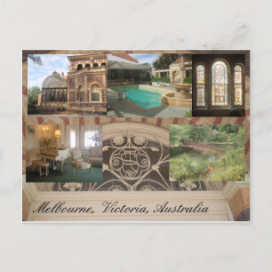 Historisches Haus und Gärten Melbourne Postkarte