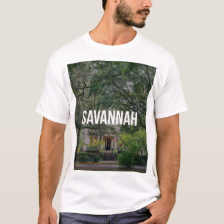 Historisches Haus und Live Oaks in Savannah Georgi T-Shirt