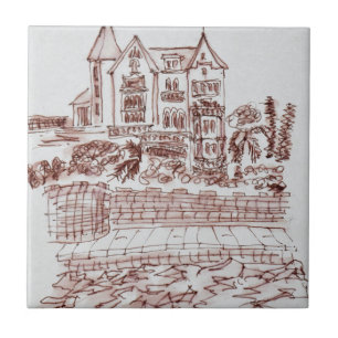 Historisches Herrenhaus Saint-Enogat, Dinard, Br Fliese