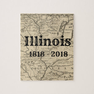 Historisches Illinois-Zweihundertjahrjubiläum Puzzle