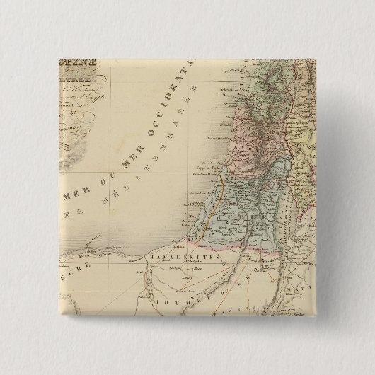 Historisches Jerusalem, Palästina Button (Vorderseite)