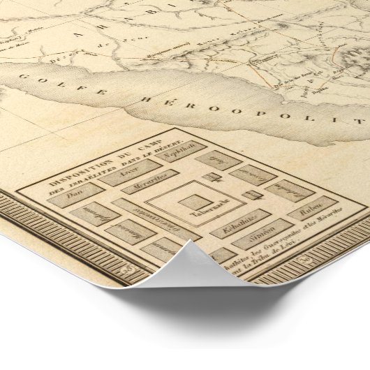 Historisches Jerusalem, Palästina Poster (Ecke)