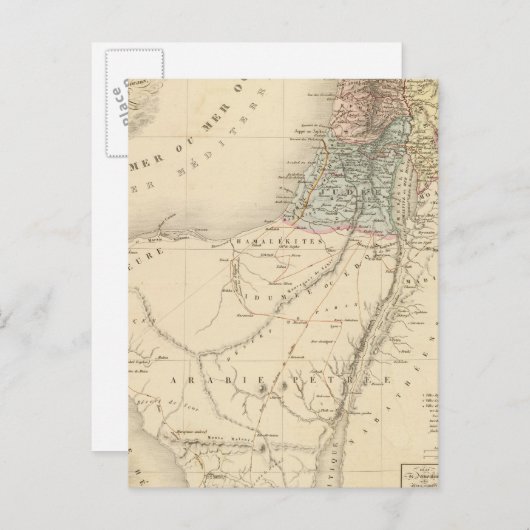 Historisches Jerusalem, Palästina Postkarte (Vorne/Hinten)