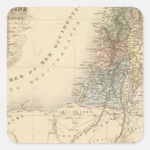 Historisches Jerusalem, Palästina Quadratischer Aufkleber