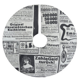 Historisches Kiew: Illustration aus einer Zeitung Polyester Weihnachtsbaumdecke