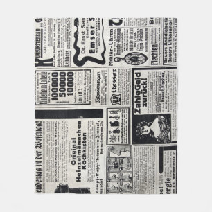 Historisches Kiew: Zeitungsillustration von 1917 Fleecedecke