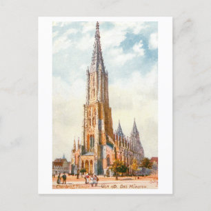 Historisches Münster in Ulm, Deutschland Postkarte
