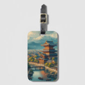 Historisches Nara , Denkmäler des antiken Nara Gepäckanhänger (Vorderseite Vertikal)