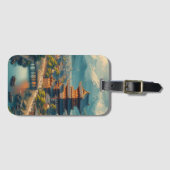 Historisches Nara , Denkmäler des antiken Nara Gepäckanhänger (Vorderseite (Horizontal))