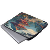 Historisches Nara , Denkmäler des antiken Nara Laptopschutzhülle (Vorne Knopf)