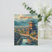 Historisches Nara , Denkmäler des antiken Nara Postkarte (Stehend Vorderseite)