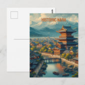 Historisches Nara , Denkmäler des antiken Nara Postkarte (Vorne/Hinten)