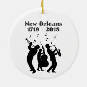 Historisches New Orleans Dreihundertjährig Keramik Ornament (Hinten)