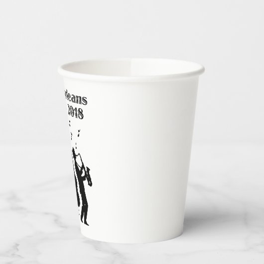 Historisches New Orleans Dreihundertjährig Pappbecher (Links)