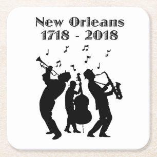 Historisches New Orleans Dreihundertjährig Rechteckiger Pappuntersetzer