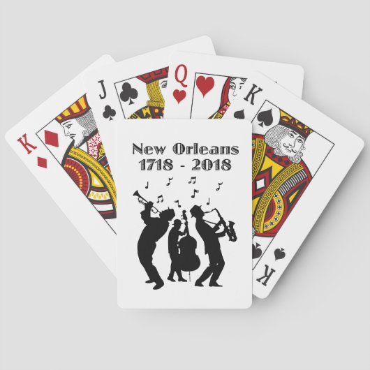 Historisches New Orleans Dreihundertjährig Spielkarten (Rückseite)